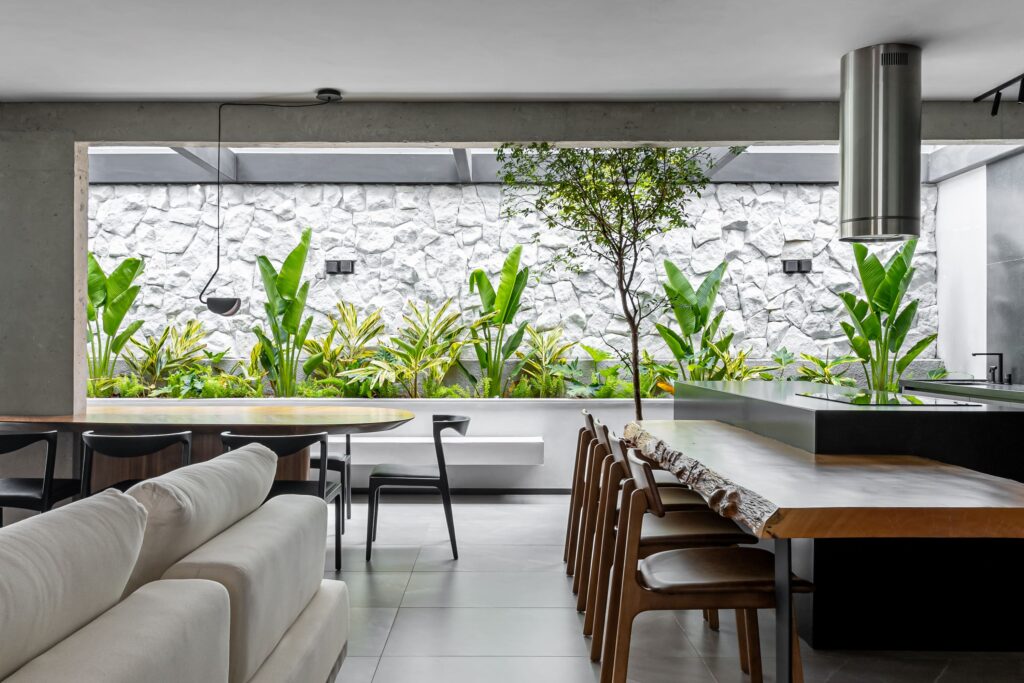 projeto de interiores para uma sala em contagem, belo horizonte