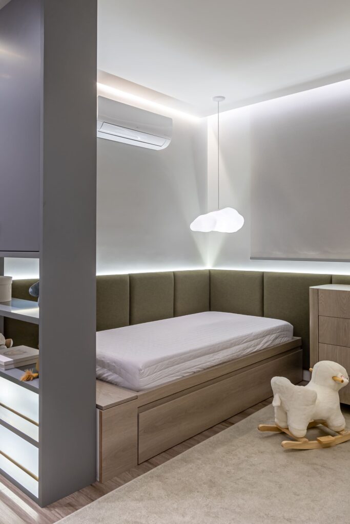 projeto de interiores para um quarto de bebê em contagem, mg