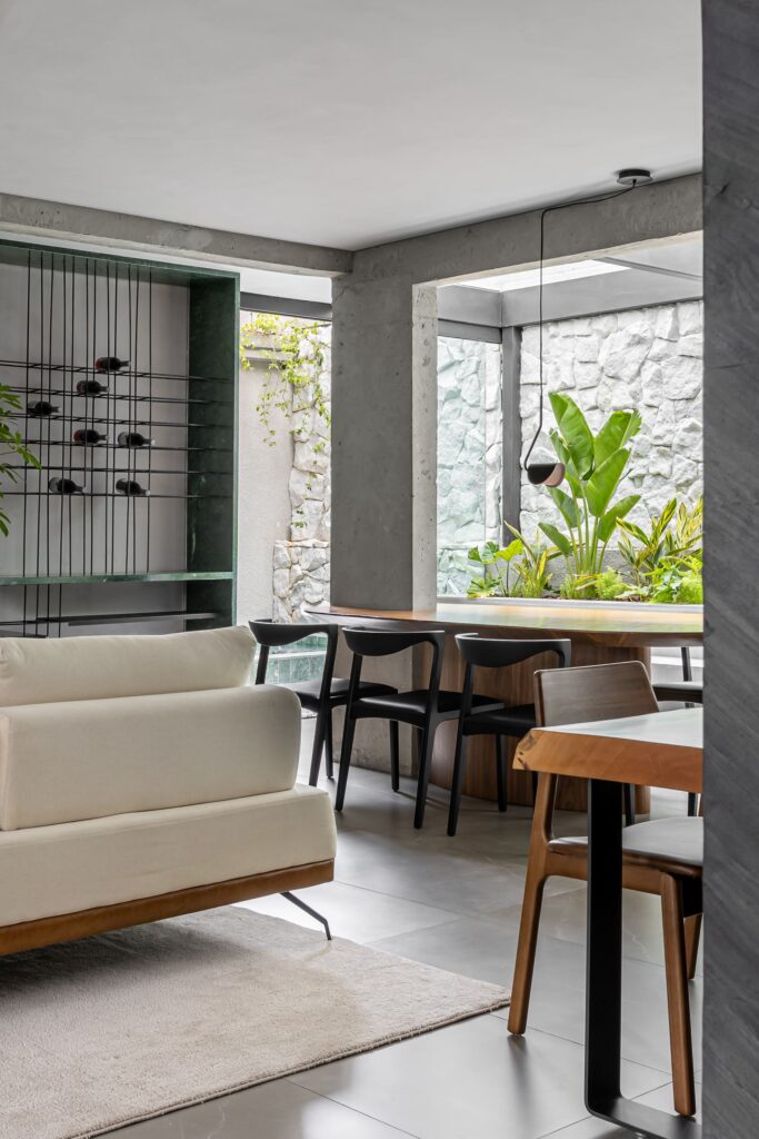 projeto de interiores para uma sala em contagem, belo horizonte