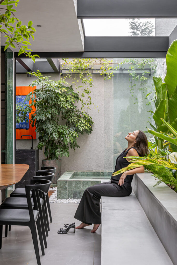 projeto de interiores para uma sala em contagem, belo horizonte